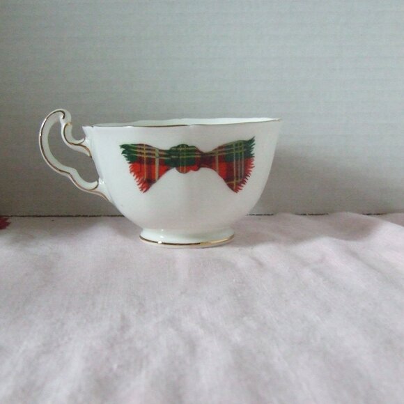 Adderley New Brunswick Canada vintage teacup and saucer tartan bone china 80s - Picture 7 of 11